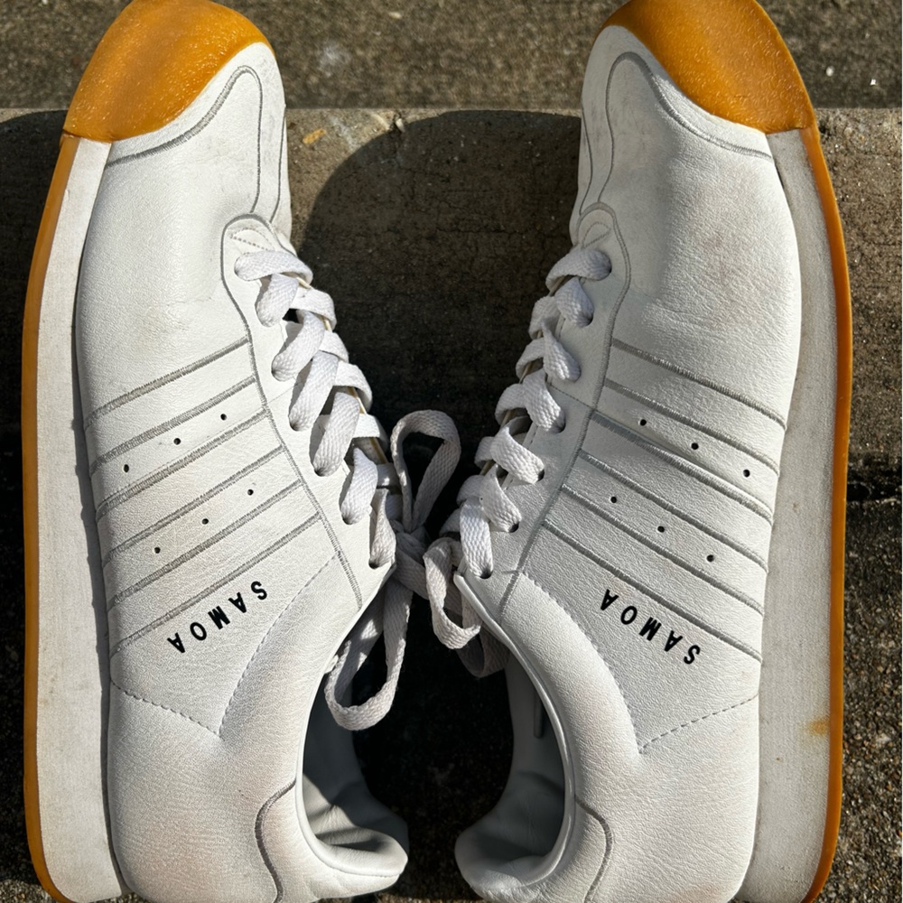 Adidas Samoa Classic Retro White Leather (Men’s 10) - Picture 8 of 14